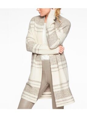 $248 Athleta Wool & Cashmere Panorama Point Open Front Cardigan size large